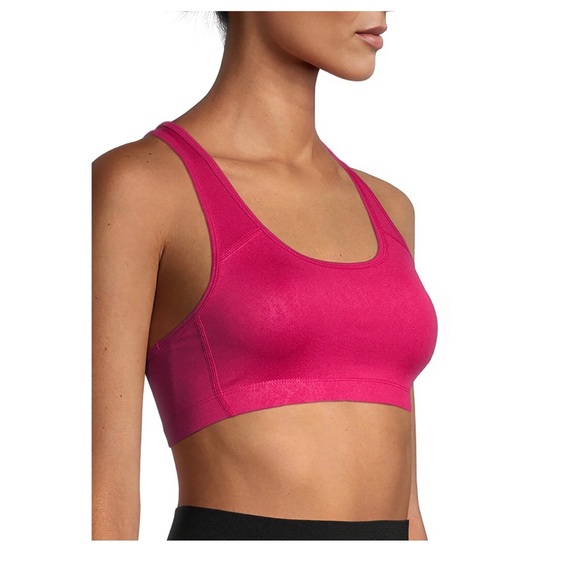 ATHLETIC WORKS Womens Activewear Sports Bra Size Small Pink Razorback New - Picture 4 of 6